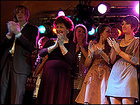 Finalists on stage