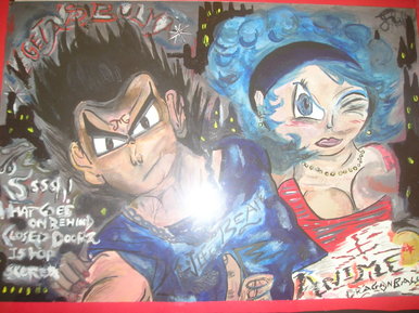 Vegeta and Bulma