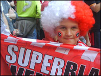 Young Blades fan at Wembley