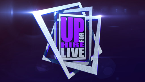 Up for Hire Live Logo