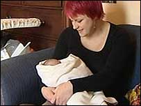 Ellen Nierop with baby Tabitha.