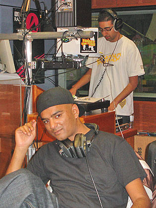 Dee and Rav in the studio