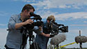 Camera crew on location