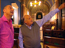 Chris Jackson is shown round Sir John Hall's home, Wynyard Hall