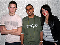 Kermeo (centre) with the Llight