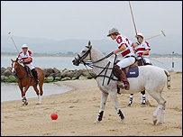 The game uses an orange ball for better visibility