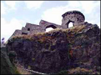 Mow Cop hill - site of Bourne's outdoor services