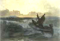 An artist's impression of the end of Atlantis