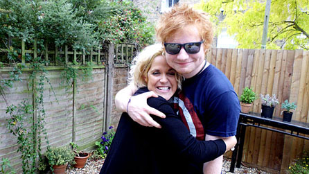 Amy Wadge and Ed Sheeran