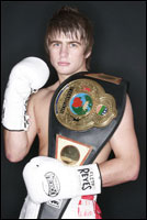 Andrew Burton with his belt