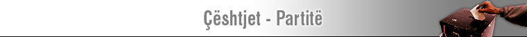 Çështjet sipas partive