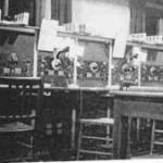 This is St Erth's radio room at the end of the war. Gilnahirk would have had a similar set up. Note the American HRO receivers.