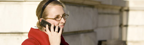 Woman on a mobile phone