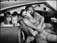 The Damm family in their car, Los Angeles, California, 1987 (detail) Mary Ellen Mark