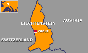Map of Liechtenstein