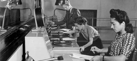 Producer and assistants recording (1946)
