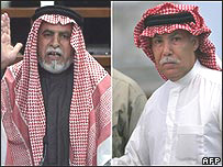 برزان تکريتی (چپ) و عواد بندر