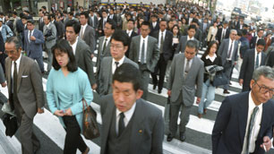 Japanese commuters