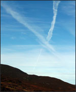 Saltire in the sky