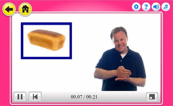 Justin making a Makaton signs