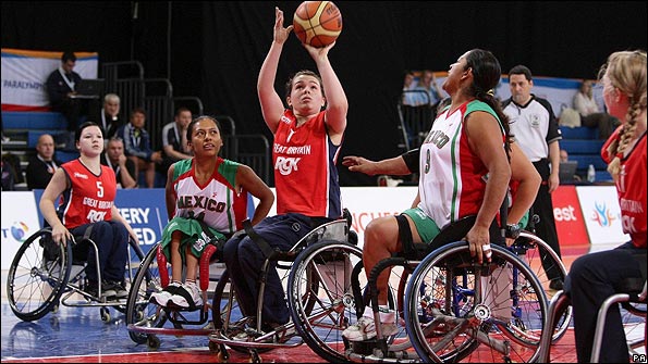 Great Britain's Helen Freeman in action against Mexico