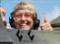 BBC Cornwall's Lisa Woodruff in a tank