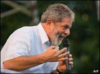O presidente Lula em Feira de Santana (BA) no dia 16/09