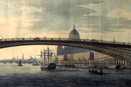 Telford's unrealised design for a single span London Bridge.