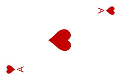 The ace of hearts