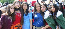 Friends enjoying the Mela