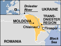 Mapa Moldavska