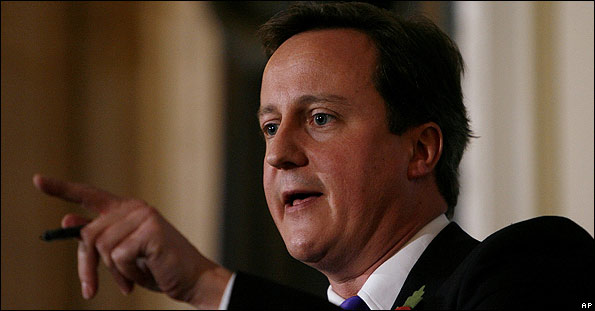 Conservative leader David Cameron, 4 Nov 09