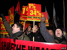 Anti-government protest in Dublin, 7 Dec 10