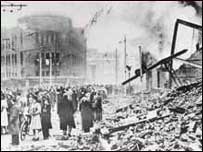 Broadgate bombed - WW2