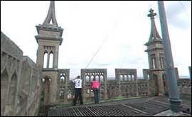Malvern Priory tower