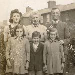 Joan Haynes and family, Acton, Wrexham.