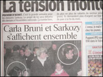 Imagem do jornal Le Parisien, 17/12/2007