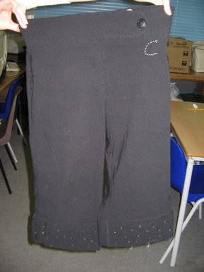Scrap fashion trousers
