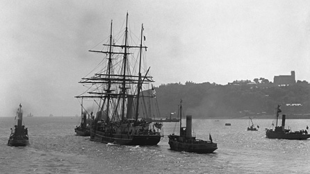 Scott's ship Terra Nova leaves Cardiff for Antarctica 15 June 1910 National Museum of Wales