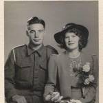 Stan & Grace on their Wedding day in 1942.
