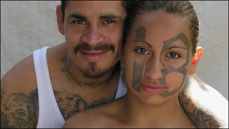 Two of the gang members Poveda befriended in El Salvador