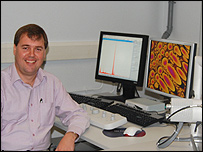 Microscopist Paul Gunning