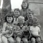 The Campbell clan at the war memorial in Bangor's Ward Park