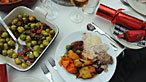Photograph of Christmas dinner