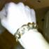 Fat bracelet on the wrist