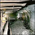Giant coal face cutting machine at Harworth