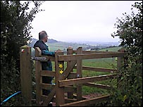 David Nation at the kissing gate