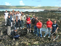 Wadebridge School students collect information 