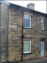 Ted Hughes' birthplace - 1 Aspinall St, Mytholmroyd