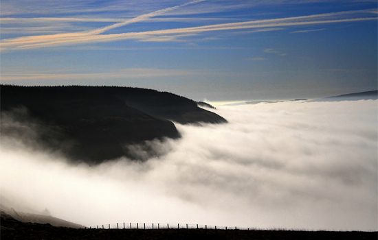 Looking down on Rhondda Fawr by Mike Davies.